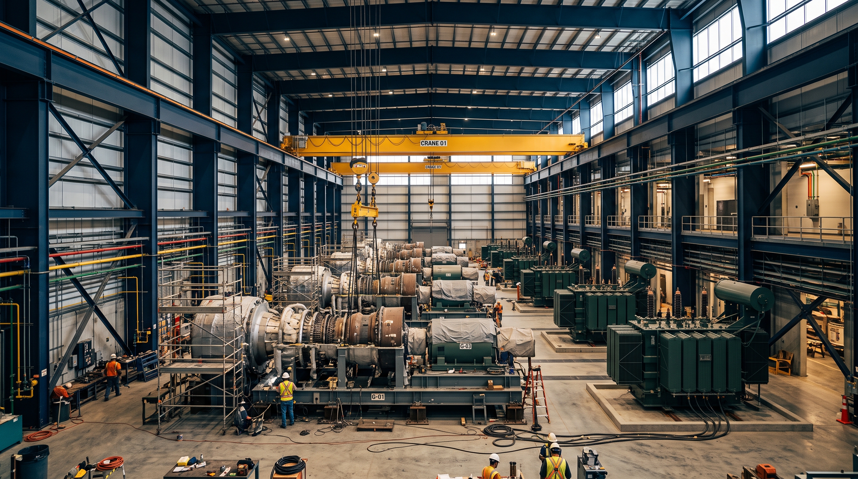 Gas turbine scarcity just canceled a $2B PJM plant. With OEMs sold out to 2029, turbine backlogs are now a leading indicator for distribution equipment lead times.