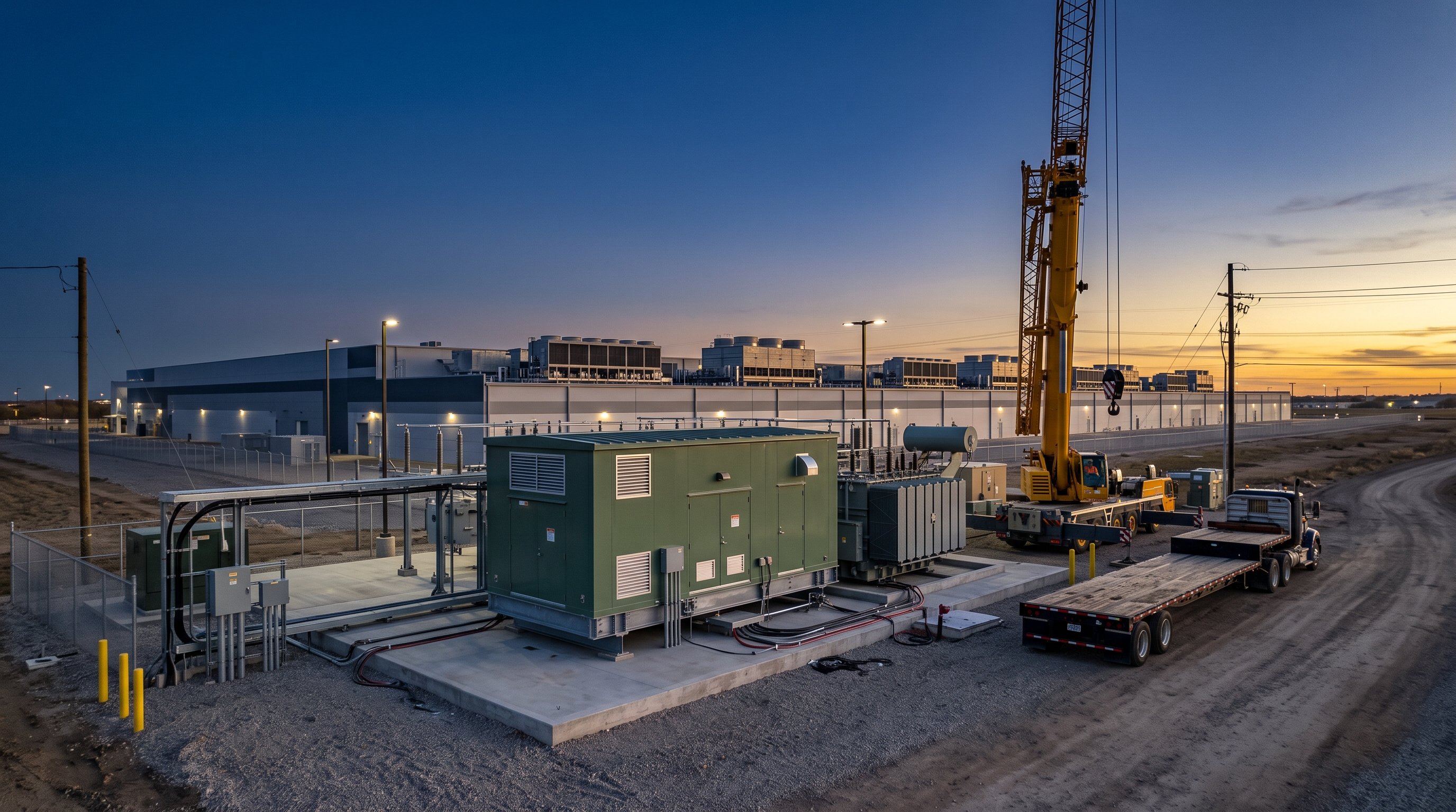 Modular substation packages cut data center interconnection schedules 30 to 50 percent, yet the transformer stays a 52 to 80 week gate. How co-op and muni buyers should spec them.
