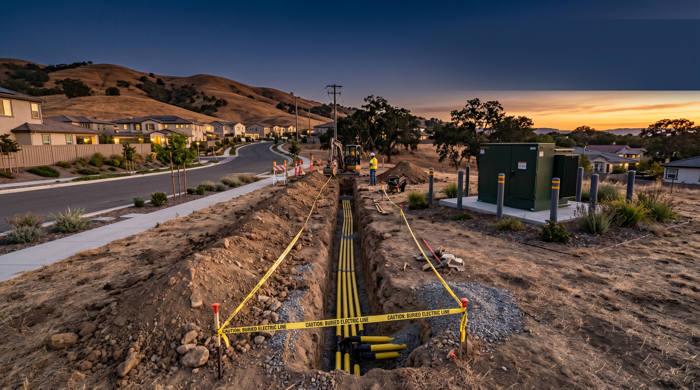 PG&E undergrounding, Idaho Power weather sensing, Denton GIS, and DPA Section 303 define a Western distribution hardening super-cycle. What the procurement frame looks like through 2037.